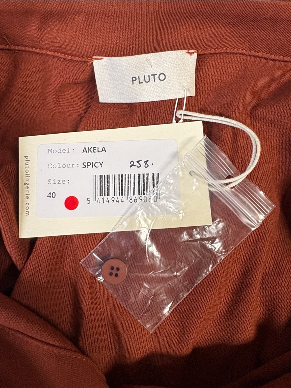 NWT Pluto Sleepwear Akela Pajamas in Spicy Size 40 Medium - Picture 6 of 6
